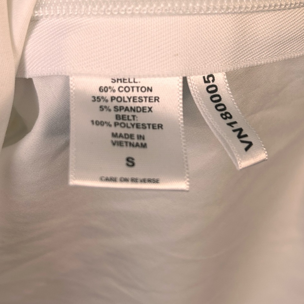 New York & Company Women’s Long Sleeve White V Neck Wrap Peplum Blouse S NWT - Picture 4 of 5